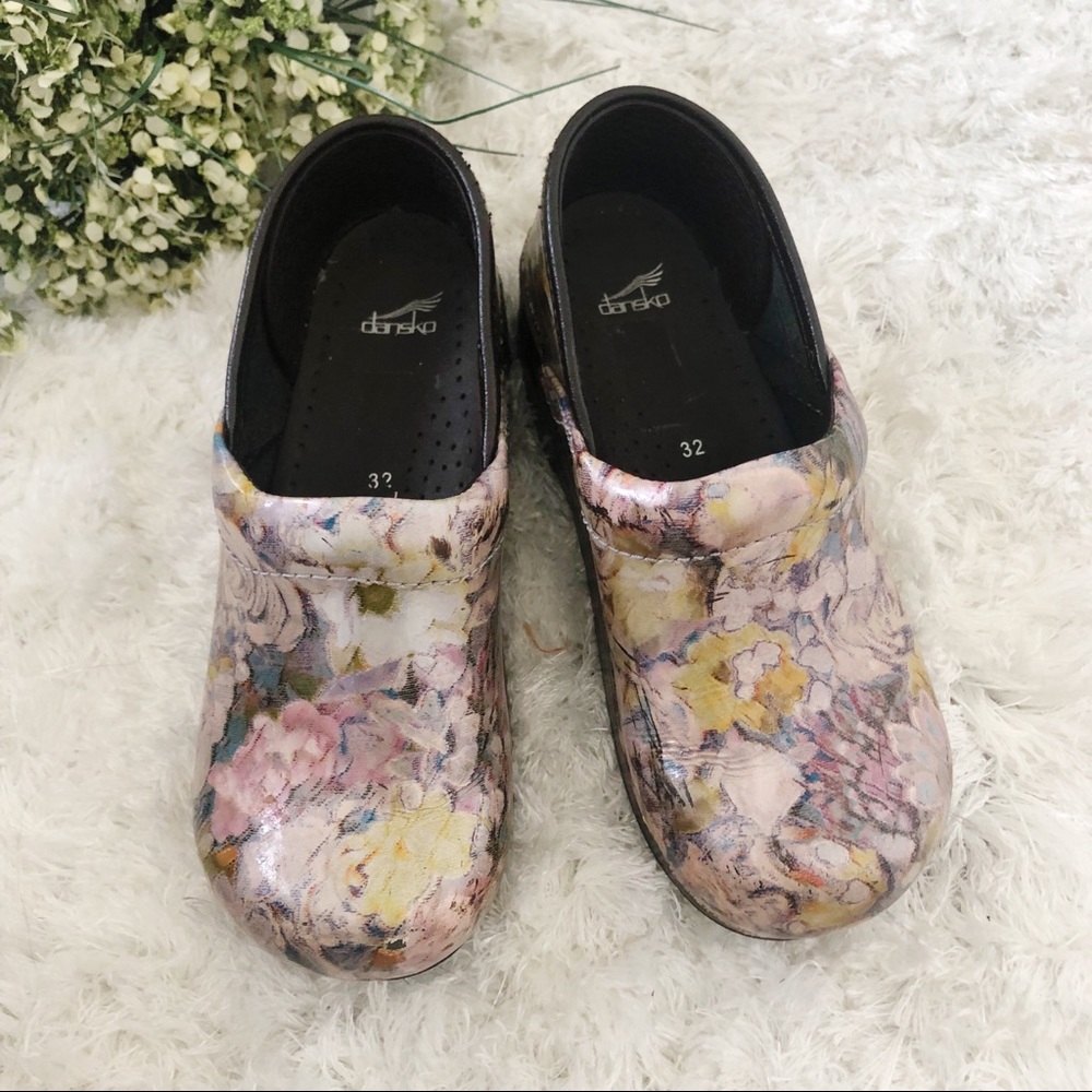 Floral Dansko Clog For Girls Size 32